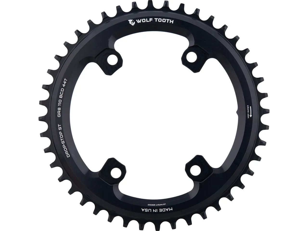 Wolf Tooth 110 BCD Asymmetric 4-Arm Kettenblatt Shimano GRX für HG+ 12-fach Kette Wolf Tooth 110 BCD Asymmetric 4-Arm Kettenblatt Shimano GRX für HG+ 12-fach Kette