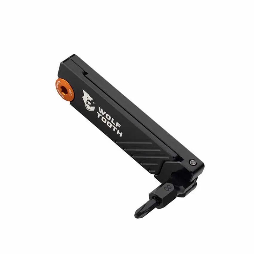 Wolf Tooth 6-bit Hex Multitool, Orange, One Size Wolf Tooth 6-bit Hex Multitool, Orange, One Size