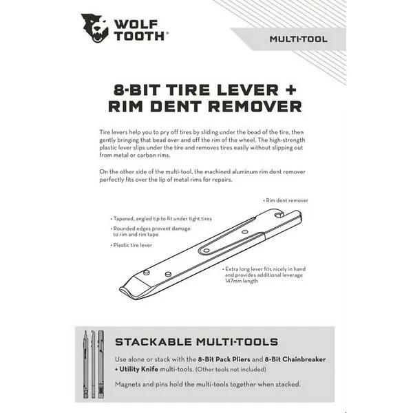 Wolf Tooth 8-bit Reifenmontierhebel Wolf Tooth 8-bit Reifenmontierhebel
