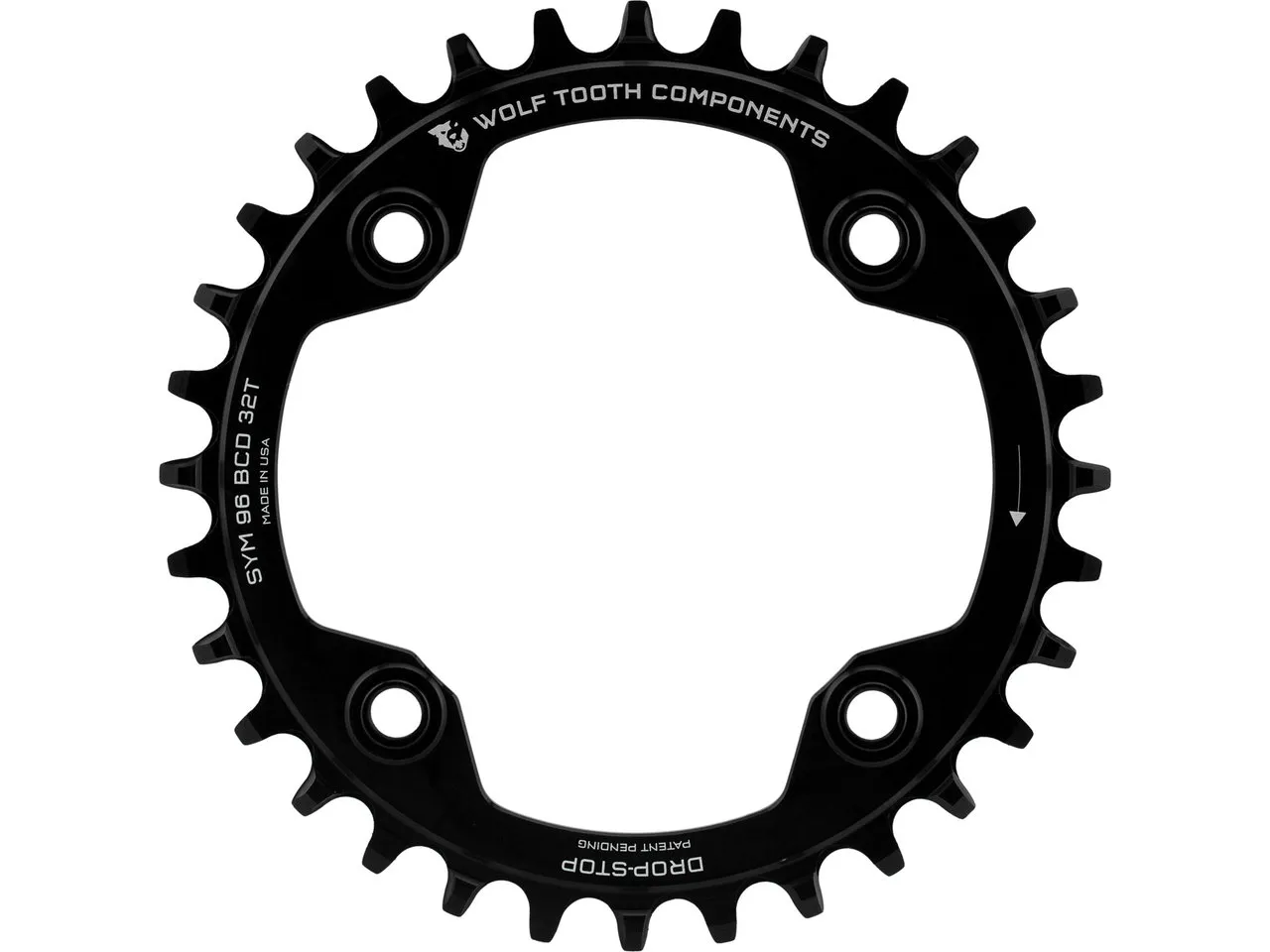 Wolf Tooth 96 BCD Symmetrical Kettenblatt für Shimano Compact Triple Wolf Tooth 96 BCD Symmetrical Kettenblatt für Shimano Compact Triple