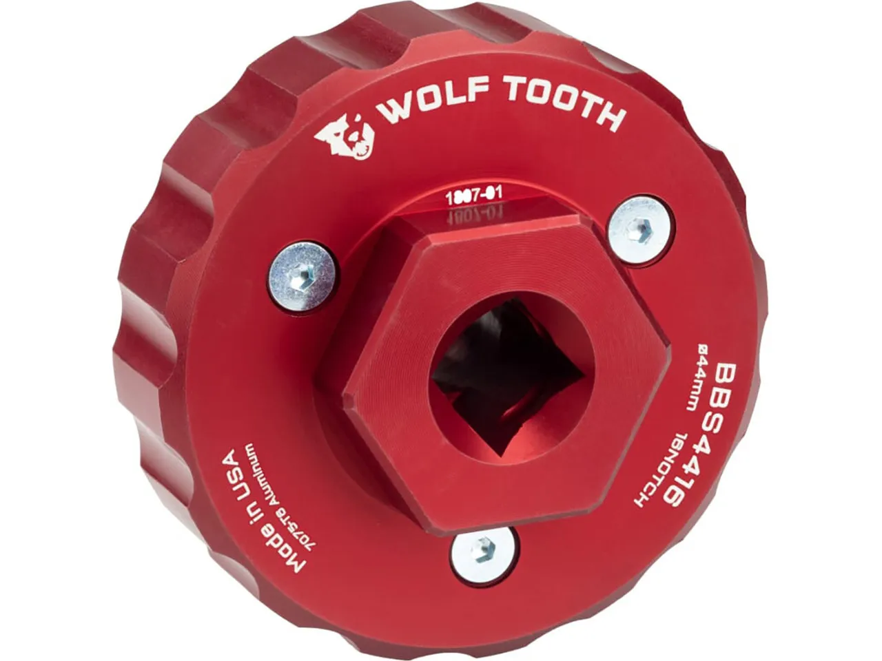 Wolf Tooth BBS4416 Innenlagerwerkzeug, Rot, one_size Wolf Tooth BBS4416 Innenlagerwerkzeug, Rot, one_size