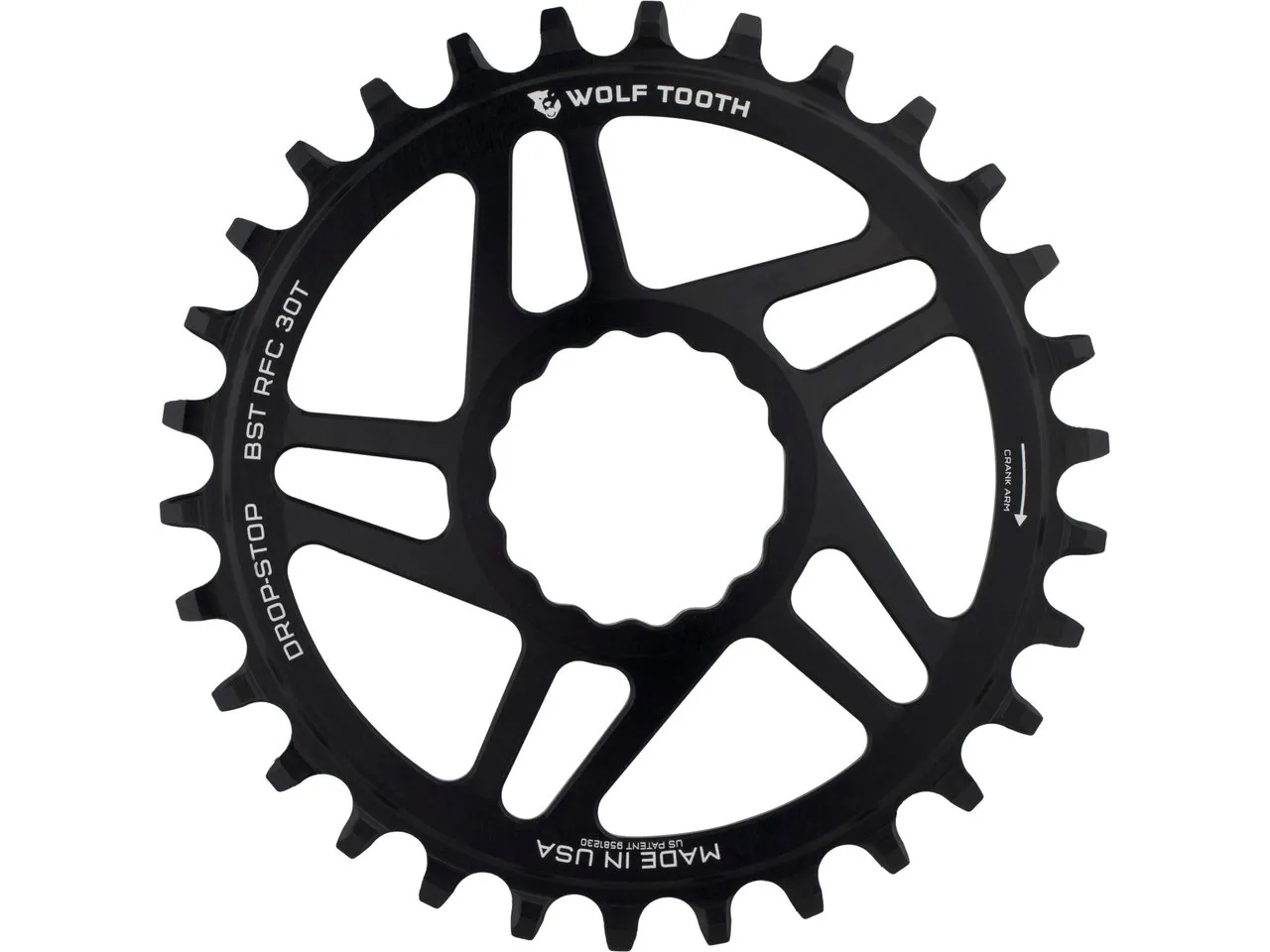 Wolf Tooth Direct Mount Boost Kettenblatt für Race Face Cinch, Black, 32t Wolf Tooth Direct Mount Boost Kettenblatt für Race Face Cinch, Black, 32t