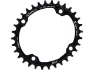 Wolf Tooth Elliptical 104 BCD Kettenblatt für Shimano HG+ 12-fach Kette, Black, 34t