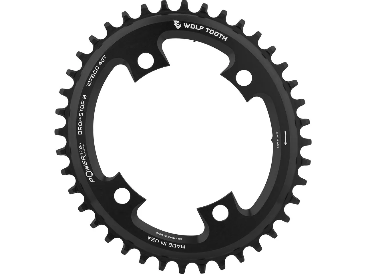 Wolf Tooth Elliptical 107 BCD Kettenblatt für SRAM Wolf Tooth Elliptical 107 BCD Kettenblatt für SRAM