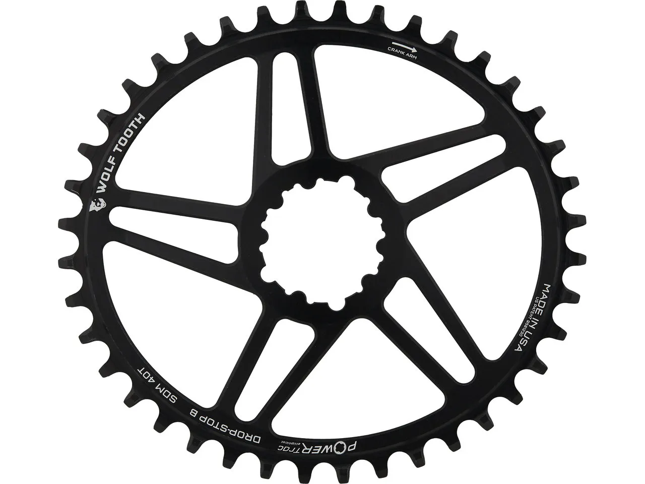 Wolf Tooth Elliptical Direct Mount Flattop Kettenblatt f. SRAM Cyclocross / Road Wolf Tooth Elliptical Direct Mount Flattop Kettenblatt f. SRAM Cyclocross / Road