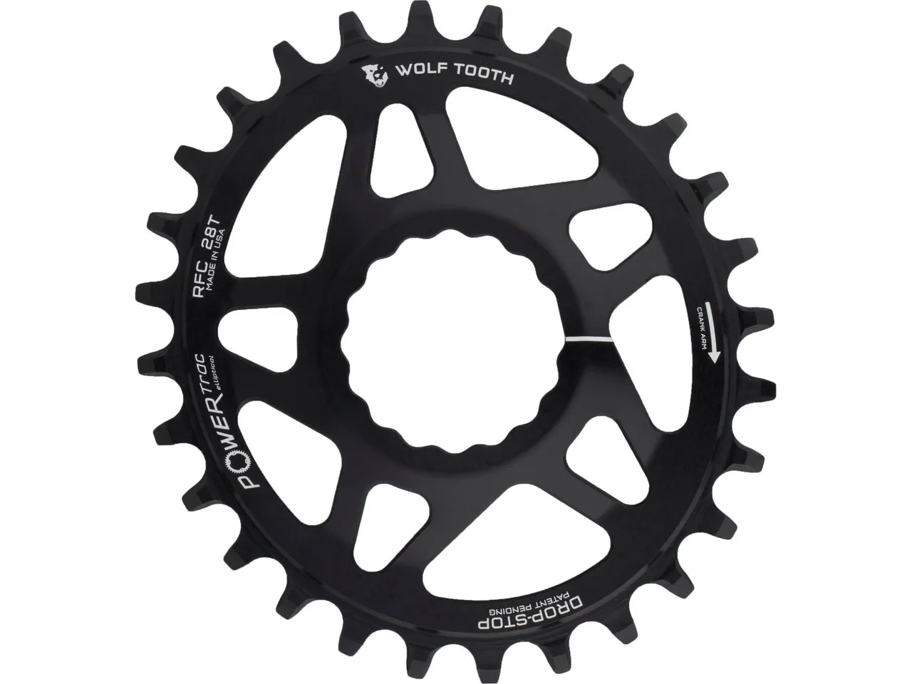 Wolf Tooth Elliptical Direct Mount Kettenblatt für Race Face Cinch Wolf Tooth Elliptical Direct Mount Kettenblatt für Race Face Cinch