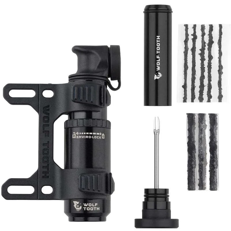 Wolf Tooth Encase 30cc Tubeless Tool Mini-pumpe, Black, One Size Wolf Tooth Encase 30cc Tubeless Tool Mini-pumpe, Black, One Size