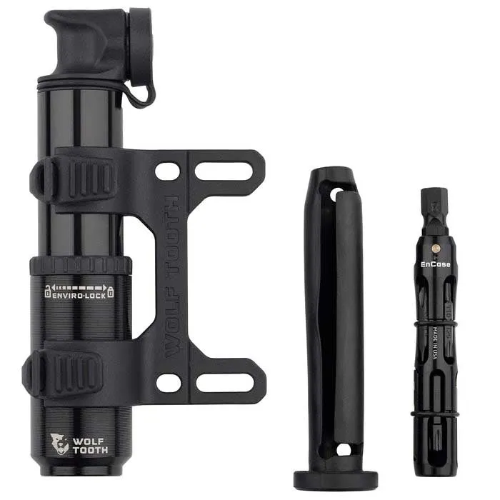 Wolf Tooth Encase 40cc Mini-pumpe, Black, 70psi Wolf Tooth Encase 40cc Mini-pumpe, Black, 70psi