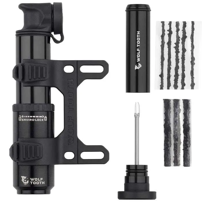 Wolf Tooth Encase 40cc Mini-pumpe, Black, 70psi Wolf Tooth Encase 40cc Mini-pumpe, Black, 70psi
