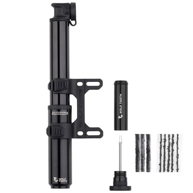 Wolf Tooth Encase 85cc Mini-pumpe, Black, 70psi Wolf Tooth Encase 85cc Mini-pumpe, Black, 70psi