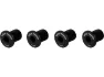 Wolf Tooth Kettenblattschrauben M8 Gewinde 4-Arm, Schwarz, 10mm