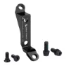 Wolf Tooth Post To Flat Mount Front Scheibenbrems-bremssattel-adapter, Black, One Size