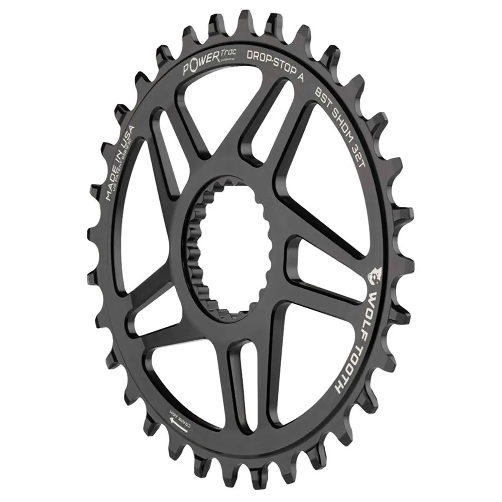Wolf Tooth Shimano Boost Ovales Kettenblatt, Black, 34t