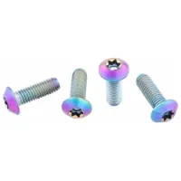 Wolf Tooth Titanium Low Profile Flaschenhalter Schrauben 4 Einheiten Wolf Tooth Titanium Low Profile Flaschenhalter Schrauben 4 Einheiten
