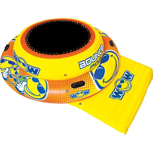 Wow Stuff Schwimmende Hüpfplattform, Yellow, One Size Wow Stuff Schwimmende Hüpfplattform, Yellow, One Size