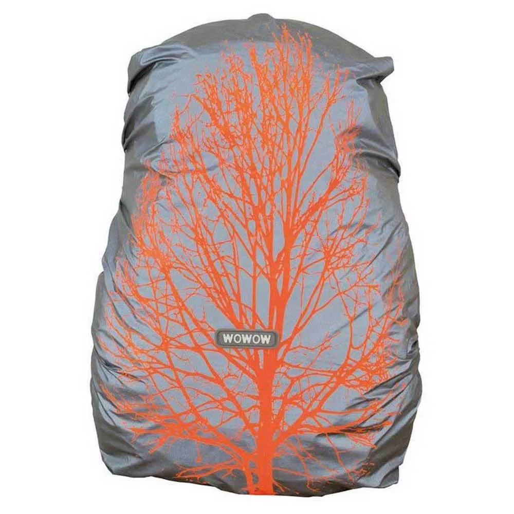 WOWOW Backpack Quebec Regenschutz, Silver / orange, One Size WOWOW Backpack Quebec Regenschutz, Silver / orange, One Size