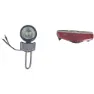 WRC Urban E-bike Lichtset, Black / red, One Size