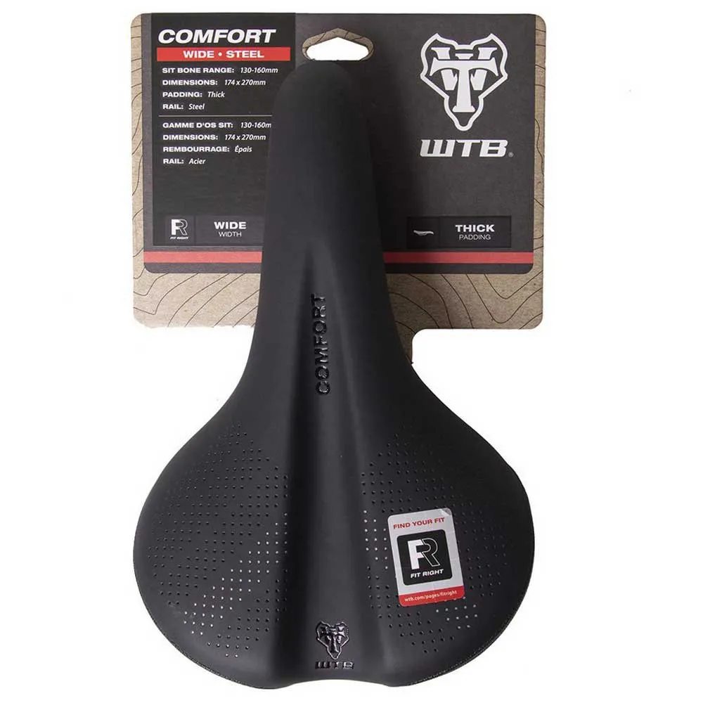 WTB Comfort Sattel Refurbished, Gloss black, 174mm