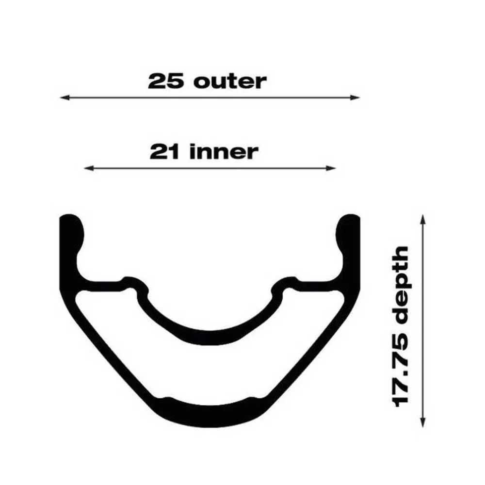 WTB Kom Light I21 29´´ Tcs 2.0 Felge, Black, 29" 32H WTB Kom Light I21 29´´ Tcs 2.0 Felge, Black, 29" 32H
