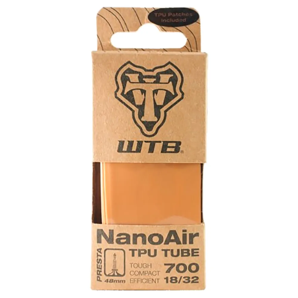 WTB Nanoair Tpu Presta Fahrradschlauch 85 Mm, Tan, 700C, 18-32 WTB Nanoair Tpu Presta Fahrradschlauch 85 Mm, Tan, 700C, 18-32
