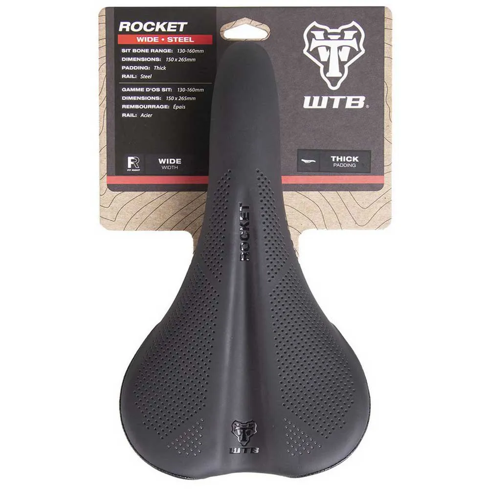 WTB Rocket Sattel, Gloss black, 150mm