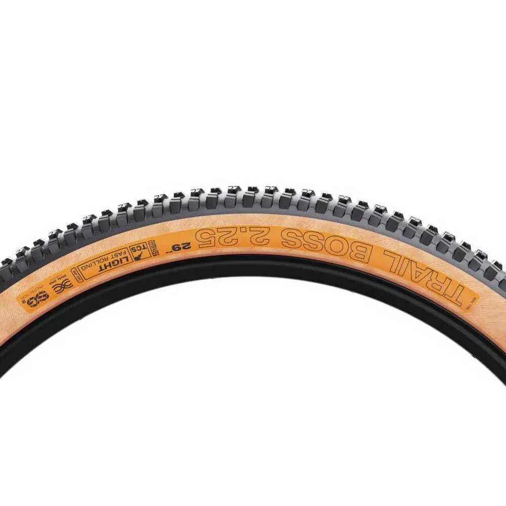 WTB Trail Boss Light Fast Rolling Dual Dna Sg2 Tubeless 29´´ X 2.25 Mtb-reifen, Black / brown, 29" x 2.25 WTB Trail Boss Light Fast Rolling Dual Dna Sg2 Tubeless 29´´ X 2.25 Mtb-reifen, Black / brown, 29" x 2.25