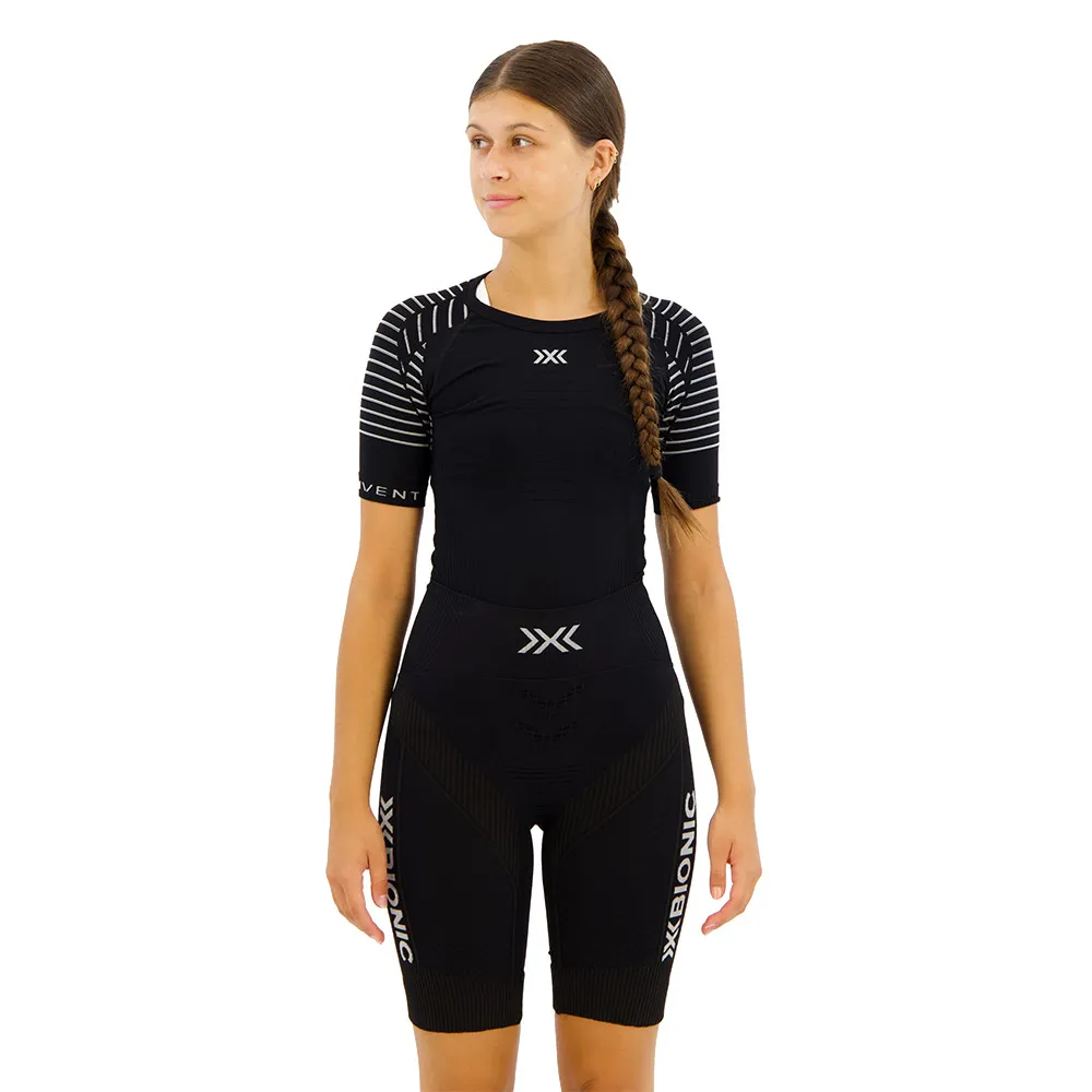 X-Bionic Invent Kurzarm-t-shirt Refurbished female, Black melange