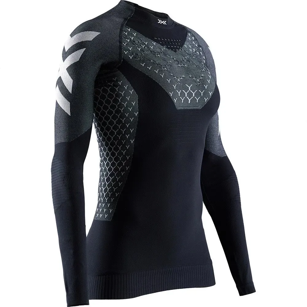 X-Bionic Twyce 4.0 Run Langarm-t-shirt female, Opal black / arctic white
