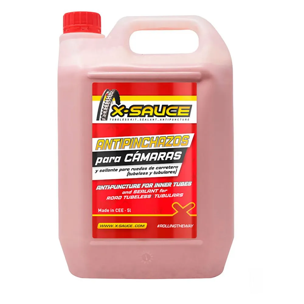 X-sauce Anti Puncture Tubeless Dichtmittel 5l, Red, One Size X-sauce Anti Puncture Tubeless Dichtmittel 5l, Red, One Size
