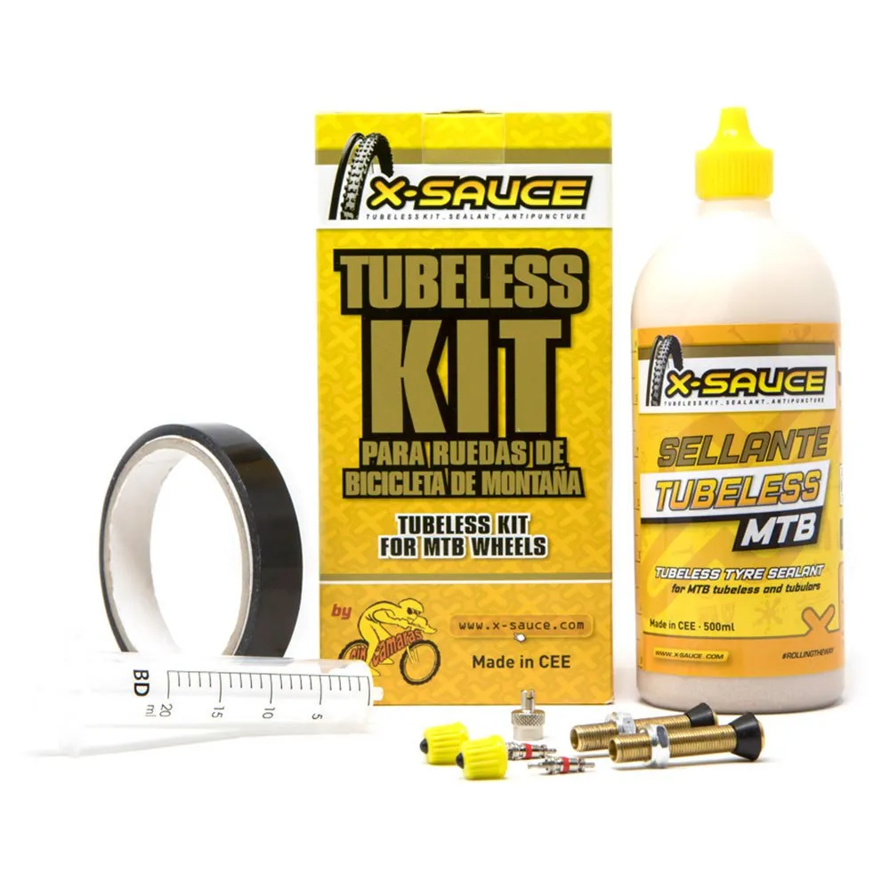 X-sauce Tubeless Mtb Schrader 27 Mm Reparatursatz, Multicolor, One Size X-sauce Tubeless Mtb Schrader 27 Mm Reparatursatz, Multicolor, One Size