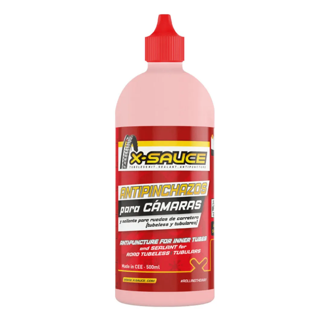 X-sauce XSauce Sealant Liquid for Route Tubeless 500ml, Rot X-sauce XSauce Sealant Liquid for Route Tubeless 500ml, Rot
