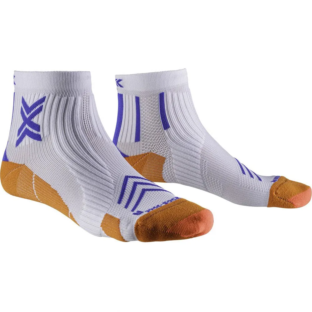 X-Socks Run Expert Socken male, White / orange / twyce blue