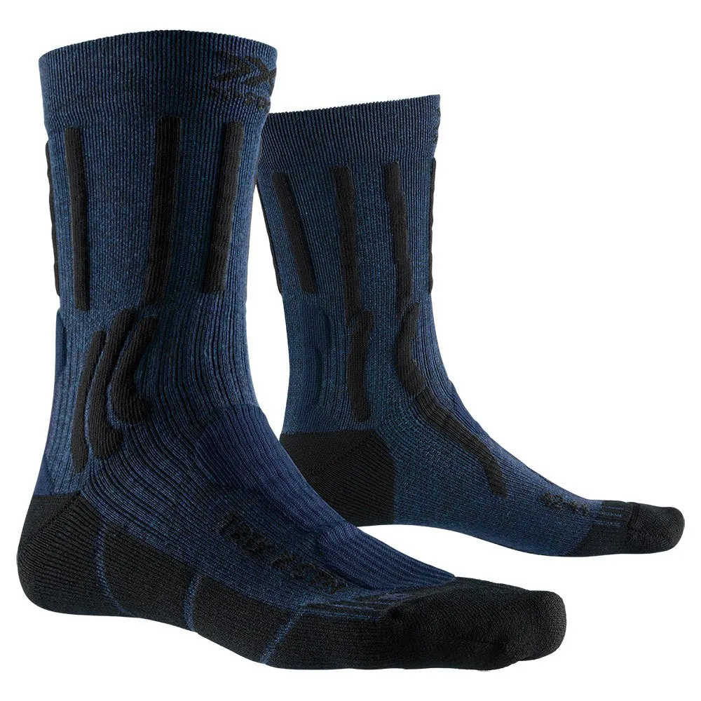 X-Socks Trekking X Socken male, Midnight blue melange / opal black