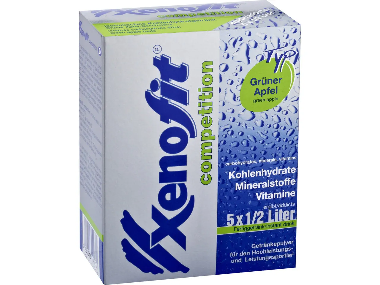 Xenofit Competition Getränkepulver - 5 Portionsbeutel, Grüner apfel, 210g Xenofit Competition Getränkepulver - 5 Portionsbeutel, Grüner apfel, 210g