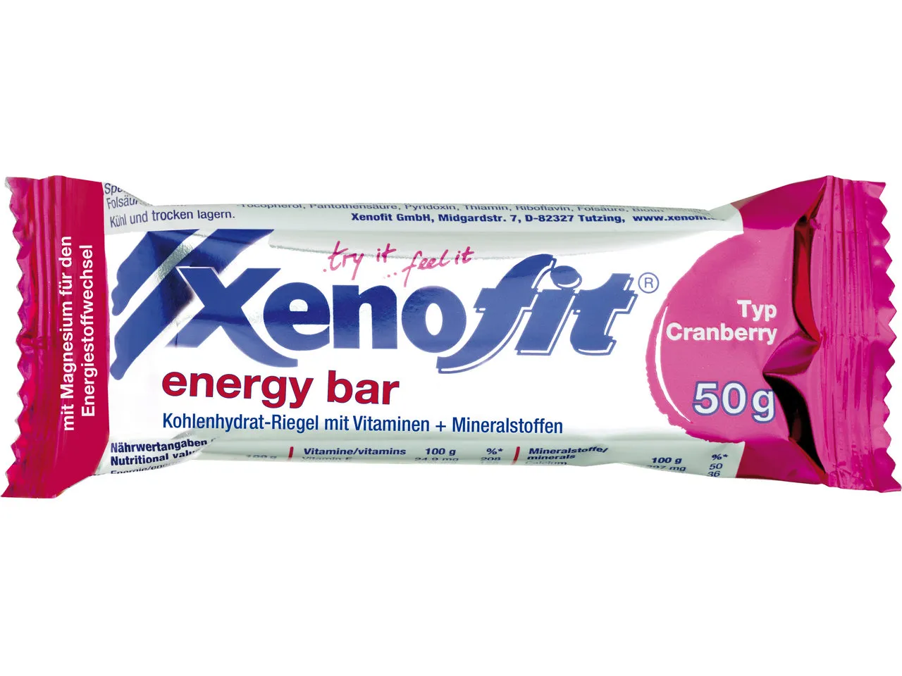 Xenofit energy bar Energieriegel - 1 Stück