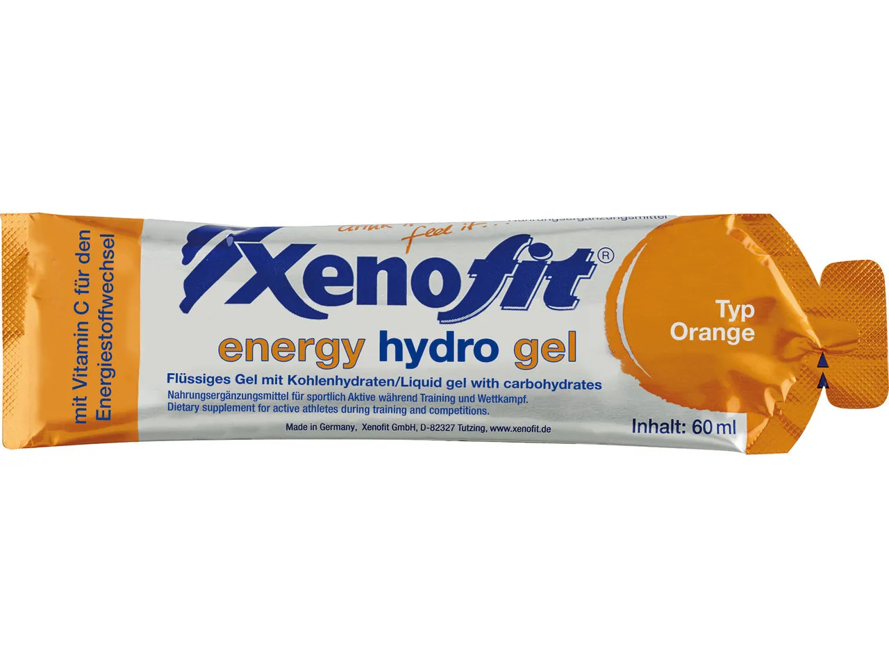 Xenofit energy hydro Gel - 1 Stück, Orange, 60ml Xenofit energy hydro Gel - 1 Stück, Orange, 60ml