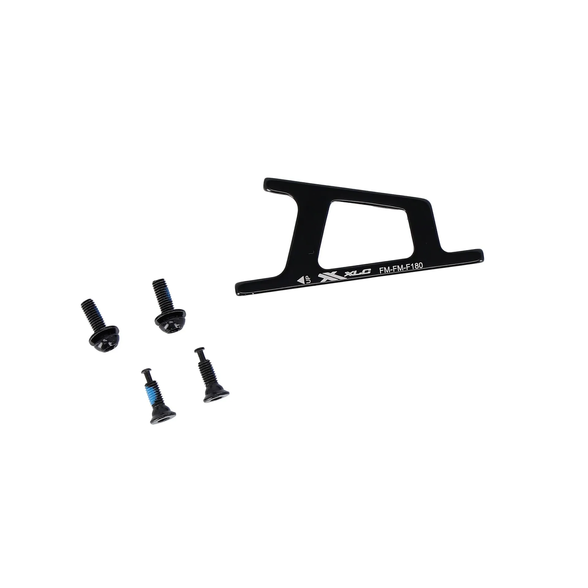 XLC Adapter für die vordere Scheibenbremse br-x107 flat mount Unisex, schwarz, 180mm