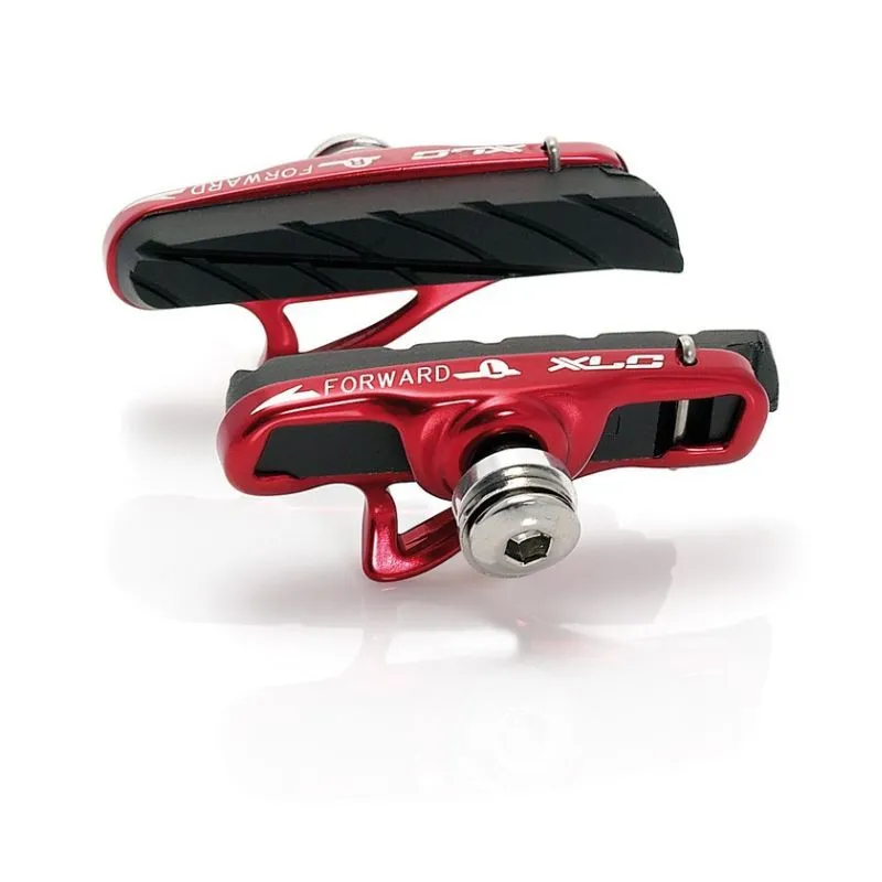 XLC Bremsklötze Straße Cartridge bs-r06 (x4) Unisex, rot, 55mm XLC Bremsklötze Straße Cartridge bs-r06 (x4) Unisex, rot, 55mm