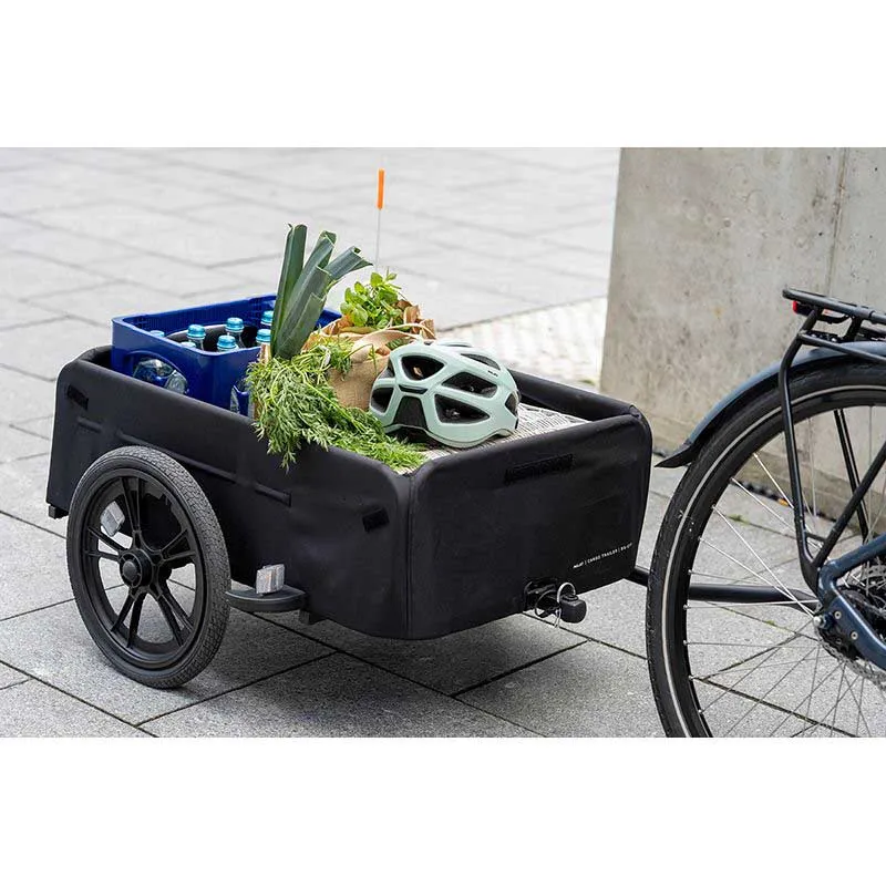 XLC Bs-c11 110 L 16´´ Fahrradanhänger, Black, Max 60kg
