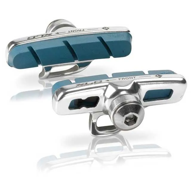 XLC Bs R02 Komplette Felgenbremsbeläge 2 Paare, Silver / blue, 55mm XLC Bs R02 Komplette Felgenbremsbeläge 2 Paare, Silver / blue, 55mm