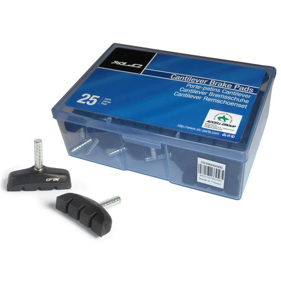 XLC Cantilever Bs C02 Komplette Felgenbremsbeläge, Black, 53mm XLC Cantilever Bs C02 Komplette Felgenbremsbeläge, Black, 53mm