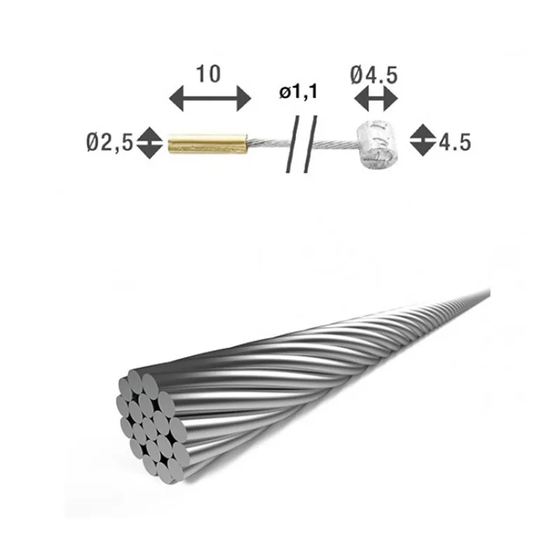 XLC Doppelte Schaltzüge für das Hinterrad SH-X18 Shimano/Campagnolo/Sram Unisex, silber, Ø4.5 x 4.5 Ø1.1/2500mm XLC Doppelte Schaltzüge für das Hinterrad SH-X18 Shimano/Campagnolo/Sram Unisex, silber, Ø4.5 x 4.5 Ø1.1/2500mm