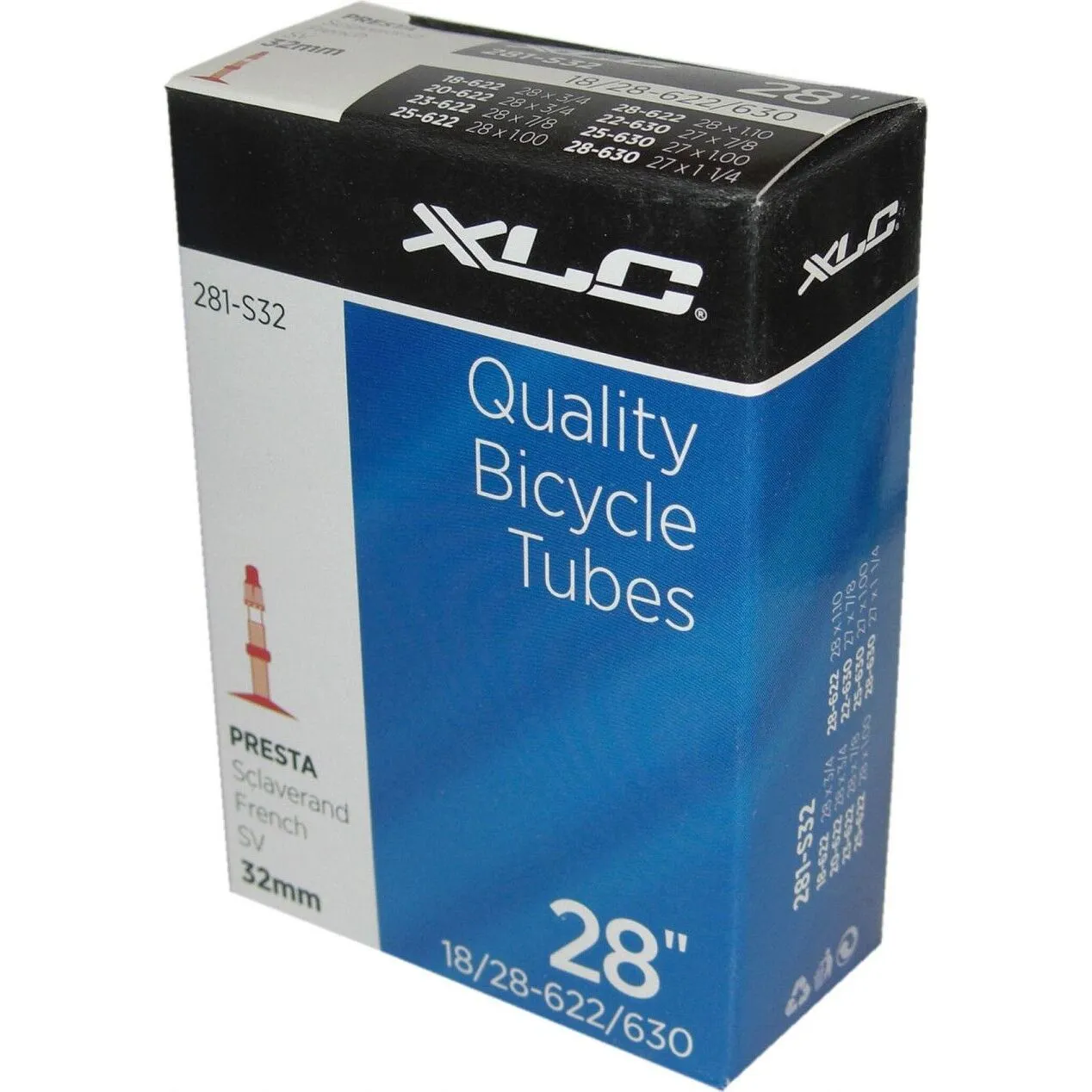 XLC Fahrradschlauch Presta-Ventil 27/28x1-1/8-1.75 28/47-622/635 Unisex XLC Fahrradschlauch Presta-Ventil 27/28x1-1/8-1.75 28/47-622/635 Unisex