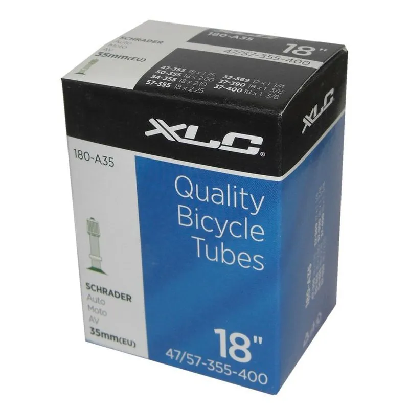 XLC Fahrradschlauch Schraderventil 180-a 18x1.75-2.125 (37 / 50-355 / 400) Unisex, blau, 35mm XLC Fahrradschlauch Schraderventil 180-a 18x1.75-2.125 (37 / 50-355 / 400) Unisex, blau, 35mm