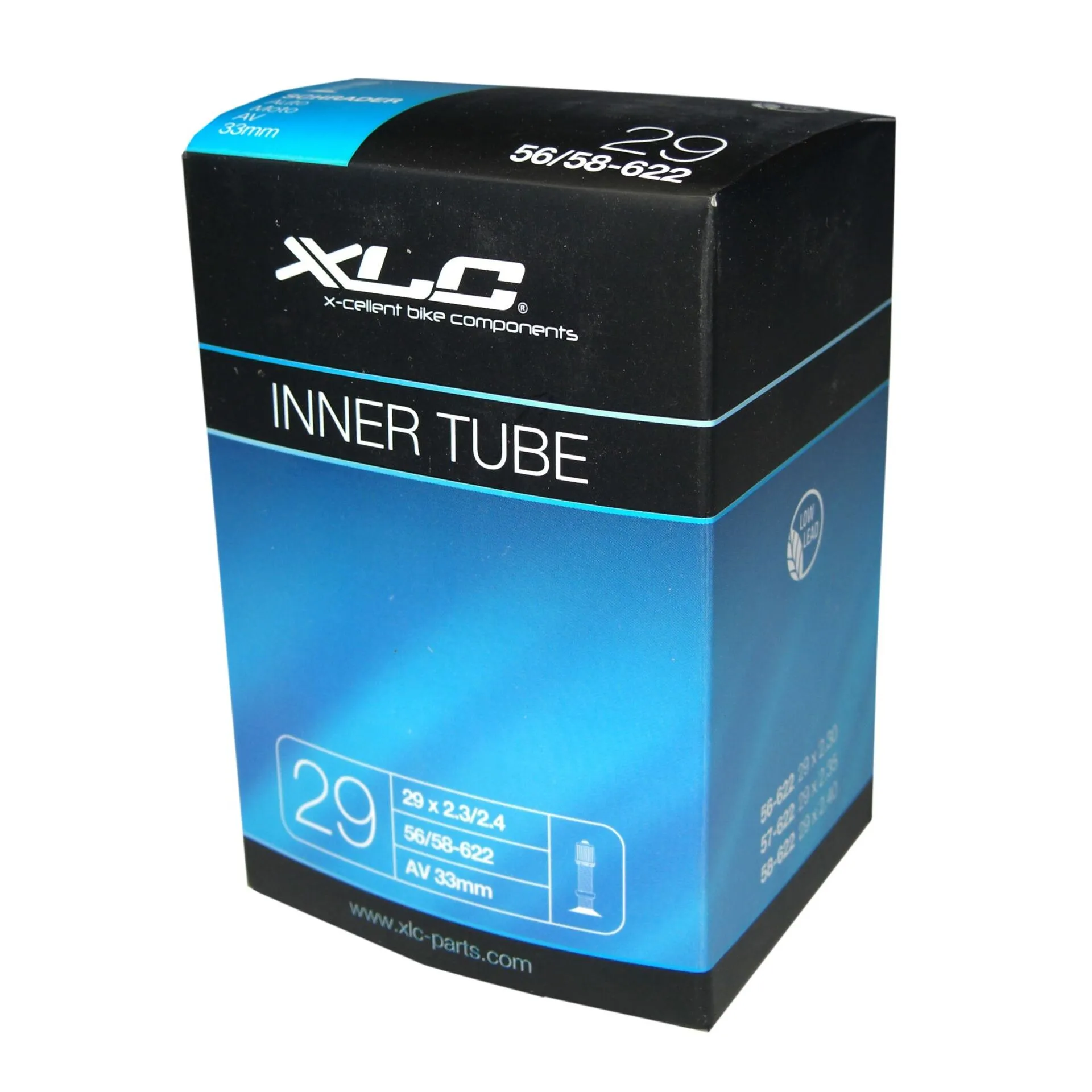 XLC Fahrradschlauch VA.Sta.(62/76-622) Unisex, blau, 33mm XLC Fahrradschlauch VA.Sta.(62/76-622) Unisex, blau, 33mm