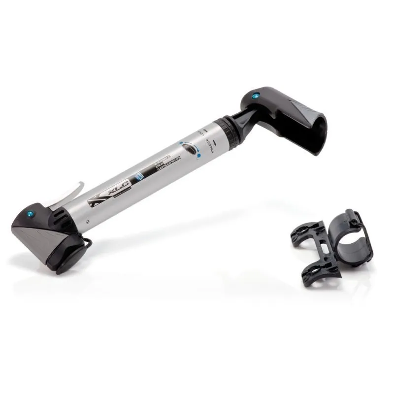 XLC Mini-Aluminium-Teleskoppumpe 7 bar PU-T02 Beta Unisex, silber, TU