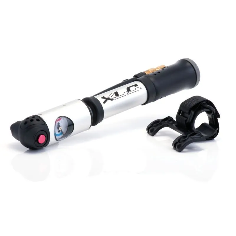 XLC Minihandpumpe mit Manometer PU-A04 Unisex, silber, TU