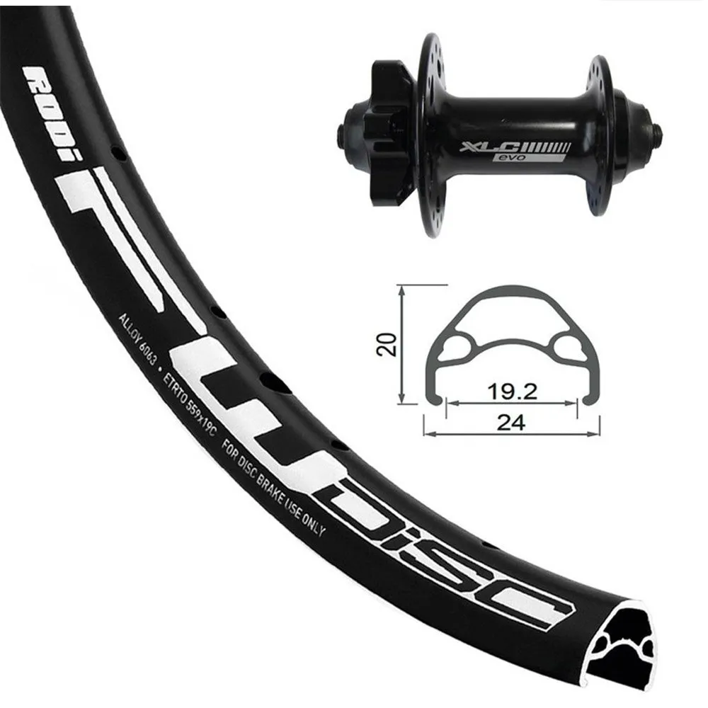 XLC Rodi A05 Evo 24´´ 6b Disc Mtb Vorderrad, Black, 9 x 100mm XLC Rodi A05 Evo 24´´ 6b Disc Mtb Vorderrad, Black, 9 x 100mm