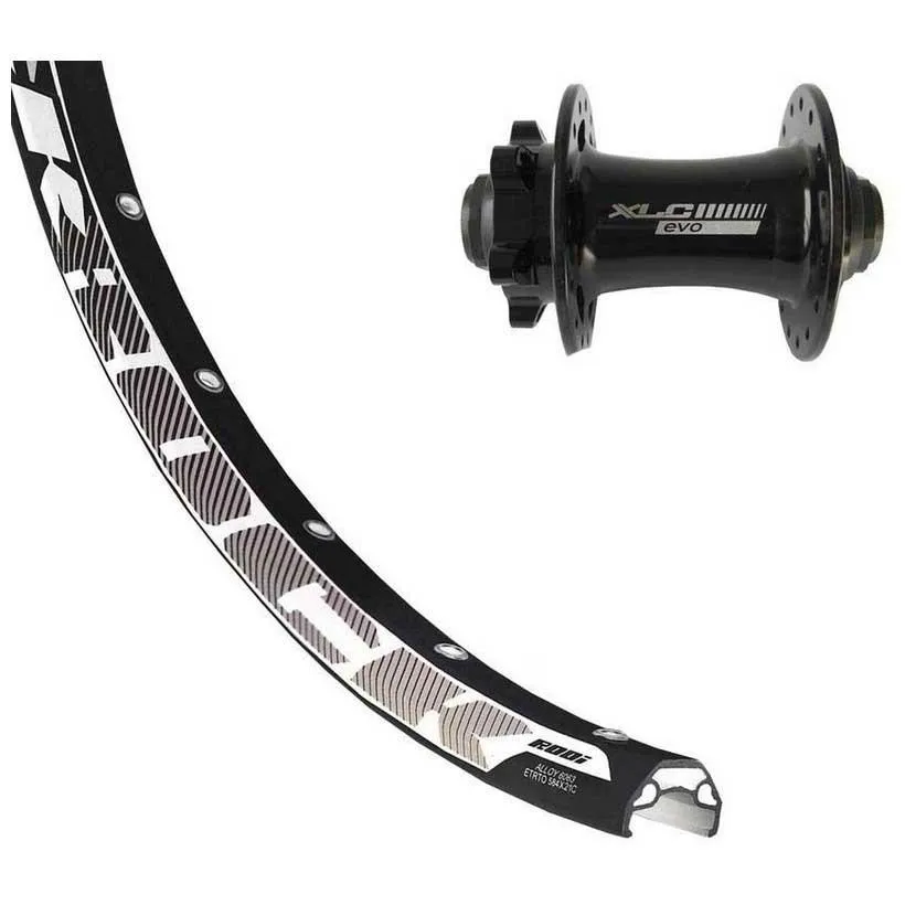 XLC Rodi Black Rock 27.5´´ 6b Disc Mtb Vorderrad, Black, 15 x 100mm XLC Rodi Black Rock 27.5´´ 6b Disc Mtb Vorderrad, Black, 15 x 100mm