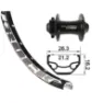 XLC Rodi Black Rock 27.5´´ 6b Disc Mtb Vorderrad, Black, 15 x 100mm